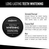 Load image into Gallery viewer, Coconut Shell Activated Charcoal Instant Teeth Whitening Powder (50GM)