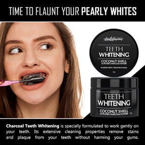 Coconut Shell Activated Charcoal Instant Teeth Whitening Powder (50GM)